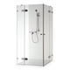 box doccia in vetro / con sportello battente / rettangolare