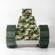poltrona design originale / in tessuto / in alluminio / sfoderabile