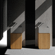 lavabo autoportante / in porcellana / in legno / con cassetti integrati