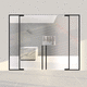 porta da interno / in vetro / a bilico / contemporanea