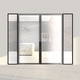 porta da interno / in MDF / in alluminio anodizzato / in Corian®