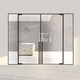 porta da interno / in alluminio anodizzato / a bilico / contemporanea