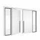 porta da interno / in MDF / in alluminio anodizzato / in Corian®