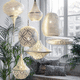 lampada a sospensione / in ottone / in nichel / contemporanea