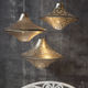 lampada a sospensione / in ottone / in nichel / contemporanea