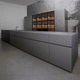cucina in acciaio inossidabile / contemporanea / in legno / in alluminio anodizzato