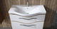 lavabo da incasso / in ceramica / con piano integrato / contemporaneo