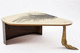 tavolino basso design originale / in legno / in ottone / per uso residenziale