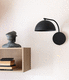 applique contemporanea / da interno / in ottone / in acciaio con rivestimento a polvere
