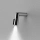 miscelatore per lavabo / da parete / in metallo cromato / da interno