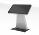 supporto per touchscreen per spazi pubblici / contemporaneo / orizzontale / in acciaio verniciato