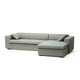 divano d'angolo / letto / contemporaneo / in tessuto
