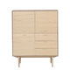 credenza alta / design scandinavo / in rovere / in noce