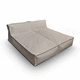 poltrona a sacco contemporanea / in Sunbrella® / in polistirene espanso PSE / impermeabile
