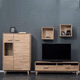 parete attrezzata TV contemporaneo / in legno