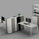 credenza alta / ad angolo / contemporanea / in melaminico