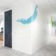 parete con bordi combacianti / in alluminio / in laminato / in acciaio