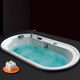 vasca da bagno ovale / in metacrilato / bianca