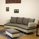 divano a semicerchio / moderno / marrone / beige