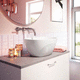 lavabo da appoggio / in Solid Surface / senza foro / senza troppopieno