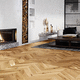 parquet multistrato / in legno / in rovere / spazzolato