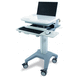 carrello multimediale / per struttura sanitaria / in metallo verniciato