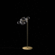 lampada da terra / in ottone / in vetro borosilicato / in vetro soffiato