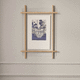 cornice in rovere / in vetro