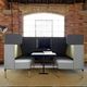 divano modulare / design scandinavo / in tessuto / acustico