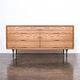 credenza moderna / in rovere / in acciaio