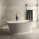 vasca da bagno ovale / da appoggio / per ambiente abitativo / in composito
