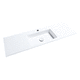 lavabo da incasso / in Solid Surface / con piano integrato / rettangolare