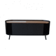 mobile porta TV contemporaneo / 2 porte / con illuminazione incorporata / in rovere
