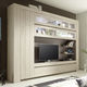 parete attrezzata TV contemporaneo / in rovere