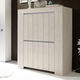 credenza alta / contemporanea / in rovere / beige