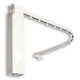 bastone per tende con batteria ricaricabile / in alluminio / per installazioni a soffitto / a motore