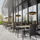 stufa ad infrarossi da soffitto / elettrica / contract / 2000 w