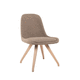 sedia contemporanea / da interno / in tessuto / con supporto in faggio