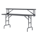 sistema di scaffali autoportante / moderno / in polietilene ad alta densità / in acciaio con rivestimento a polvere