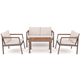 set lounge da giardino contemporaneo / in tessuto / in alluminio / professionale