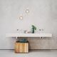 lavabo sospeso / in Solid Surface / doppio / rettangolare