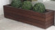 fioriera in legno composito / rettangolare / contemporanea / contract