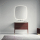 mobile lavabo a muro / in ottone / in laminato / classico