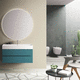 mobile lavabo sospeso / in ceramica / in laminato / contemporaneo