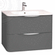 mobile lavabo doppio / sospeso / in MDF / in ceramica