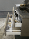 mobile lavabo sospeso / in legno / contemporaneo / con cassetti