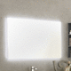 specchio da bagno a muro / moderno / rettangolare / luminoso