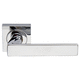 maniglia per porta / in ottone / in ottone cromato / contemporanea