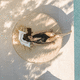 lettino prendisole contemporaneo / in tessuto / per piscina / 2 posti