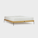 letto matrimoniale / design minimalista / FSC / in rovere